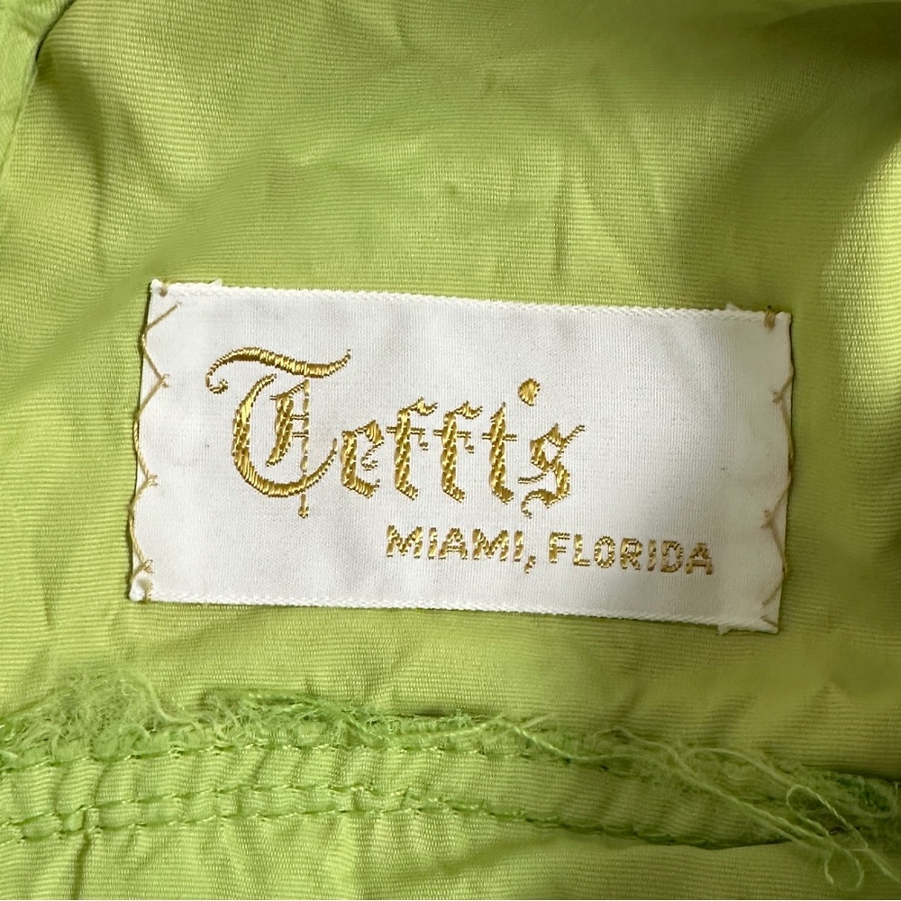 VINTAGE Bright Green Dress - Picture 6 of 14